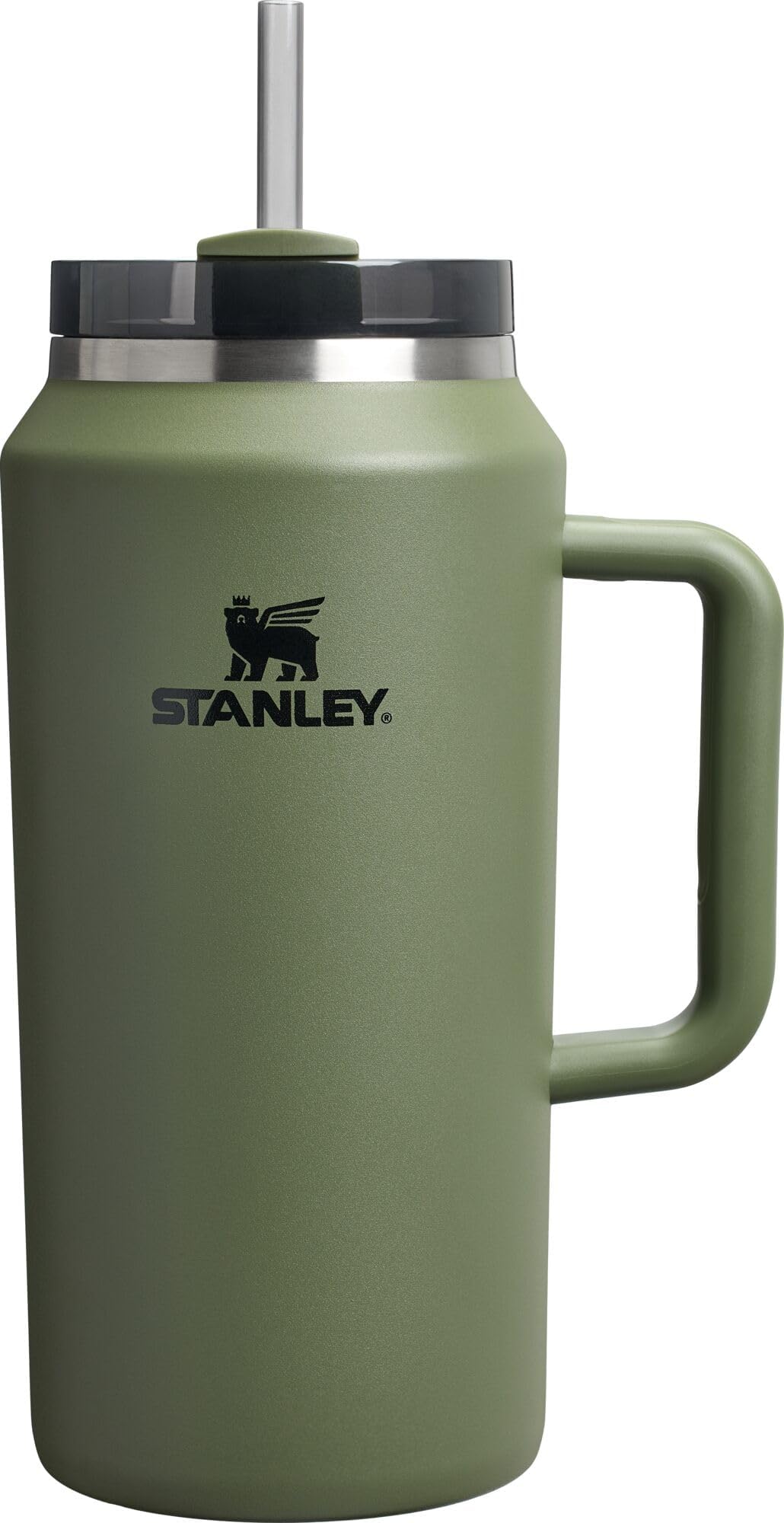 STANLEY Quencher H2.0 Tumbler with Handle & Straw 64 oz | Flowstate 3-Position Lid | Large Capacity for Travel & Sports | Insulated Stainless Steel Cup | BPA-Free | Dried Pine