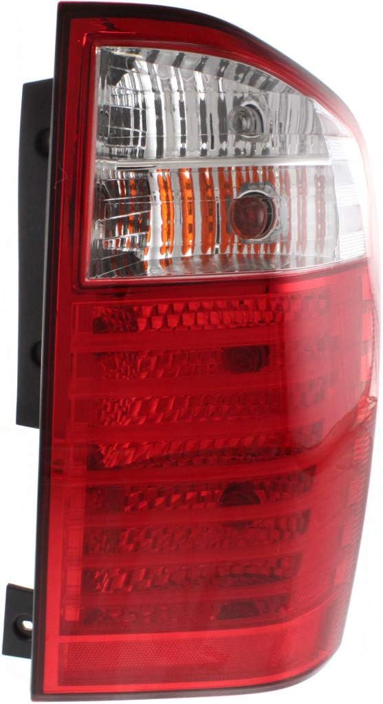 CarLights360 For Kia Sedona 2006 2007 2008 2009 Tail Light Assembly EX/LX Model Driver Side CAPA Certified KI2800131C | 92401 4D020