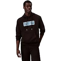 Calvin Klein Uomo Felpa con Cappuccio Terry Box Graphic Regular Fit