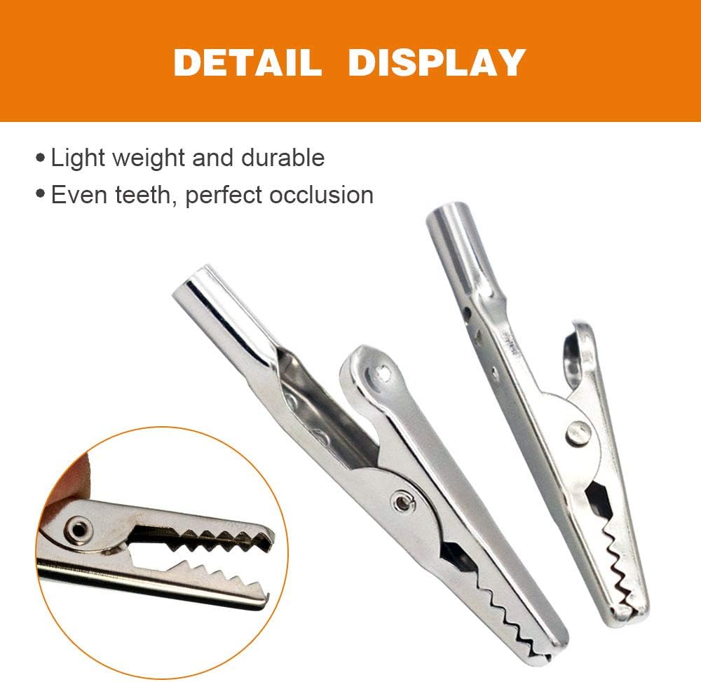 Buу 2 gеt 3 24Pcs 51mm Metal Alligator Clip Spring Clamps test line Crocodile Clip Silver Tone Alligator Clips Nickel Plated Crocodile Clamps, used in laboratory electric testing work and Cable Lead Clip Onе-Dау Sаlе: Uр tо 70% оƒƒ 24Pcs 51mm Metal Alligator Clip Spring Clamps test line Crocodile Clip Silver Tone Alligator Clips Nickel Plated Crocodile Clamps, used in laboratory electric testing work and Cable Lead Clip