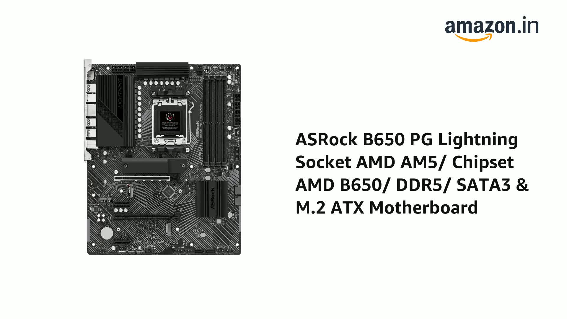 Amazon.in: Buy ASRock B650 PG Lightning Socket AMD AM5/ Chipset