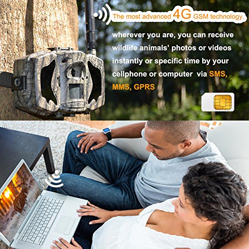 BolyGuard 4G 3G cellulaire 30MP 1080P HD Caméra de Chasse...