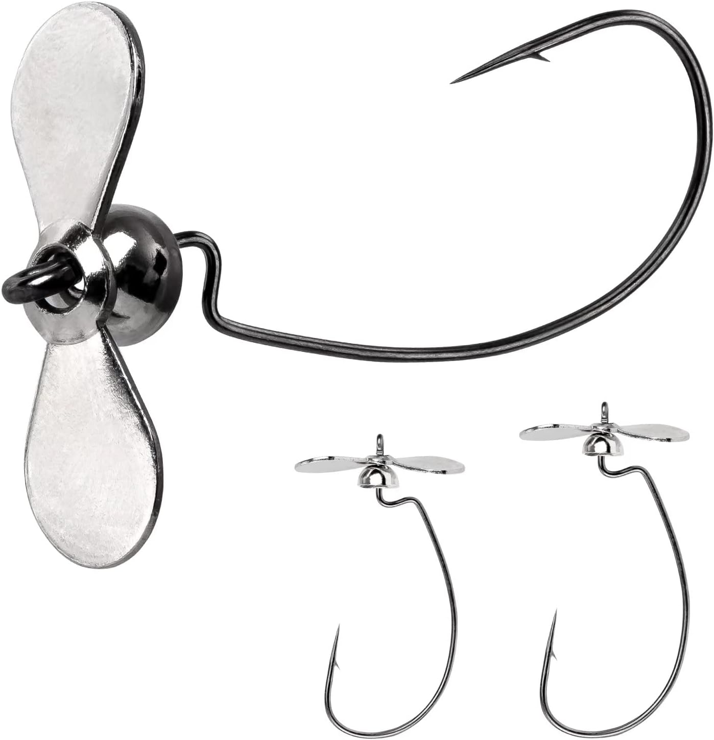 Lot De 100 Hameçons #6/0 TackleDrop - Chimiquement Aiguisés Pour Pêche Sportive En Mer Ou Eau Douce