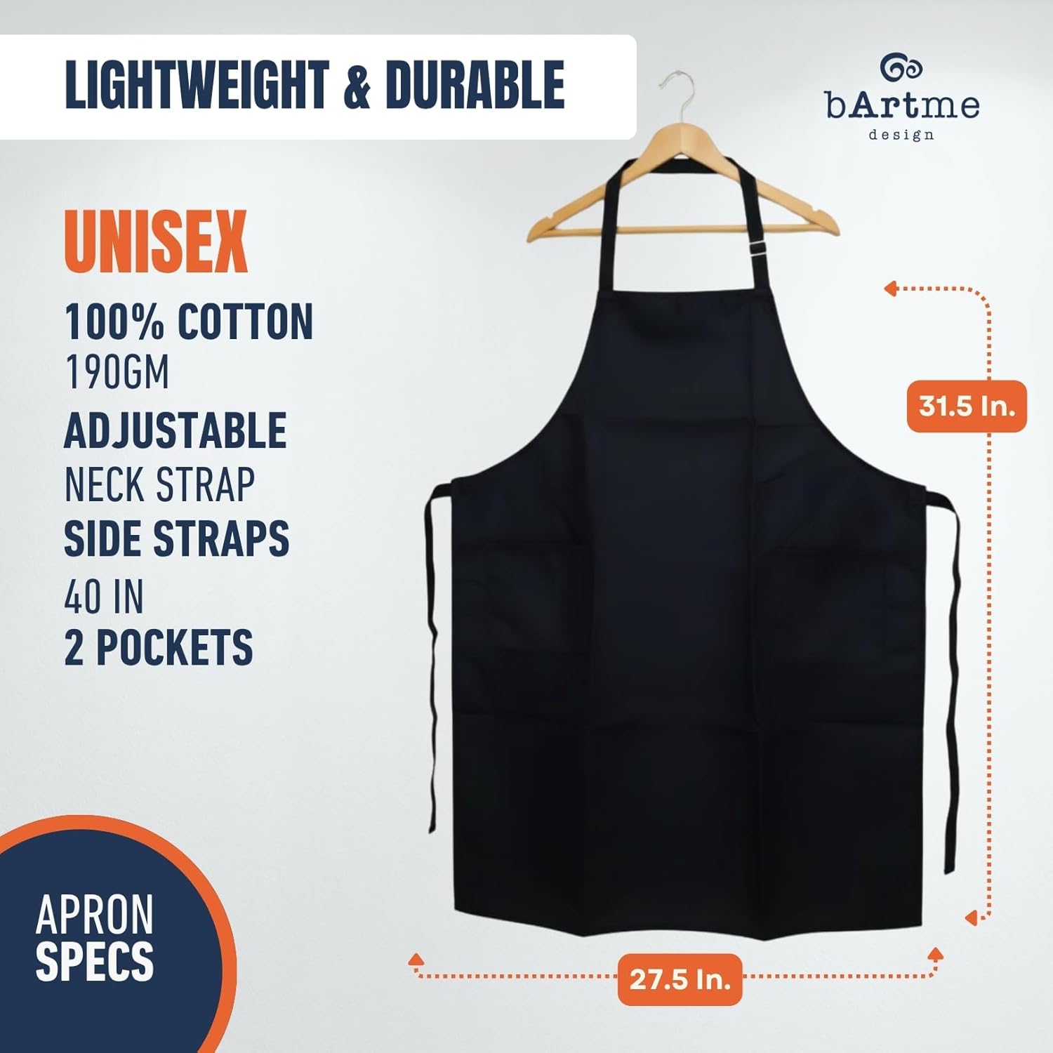 Funny Cooking Apron - Kitchen Chef Grilling Apron - 2 Pockets & Long Straps - Adjustable, Lightweight Aprons - Image 2