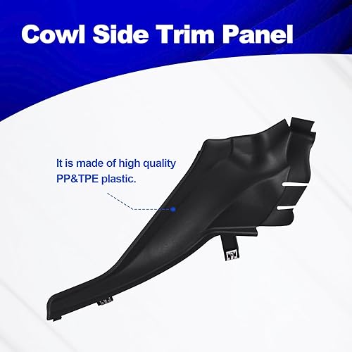 Miniatura 2 de Panel de moldura lateral de capó para Cherokee 2014-2015, extensión de sello lateral del guardabarros delantero a capó, extensión de sello lateral