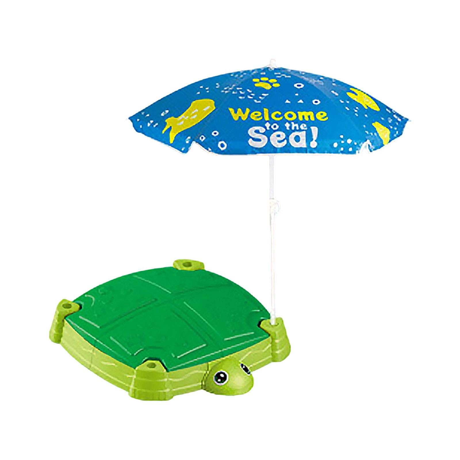 Kindersandkasten mit Deckel Und Sonnenschutz, Tragbarer Sand Und Wassertisch, Spielkiste Und Strandbadewanne Aus Robustem Und Sicherem PP, Geeignet F, Schildkröte