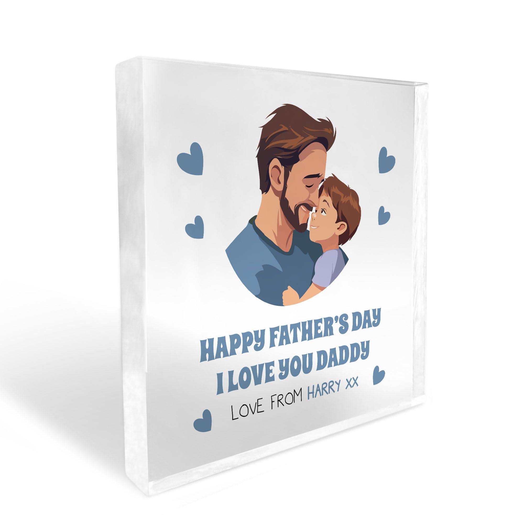 Red Ocean Personalised Novelty Gift For Dad Daddy For Fathers Day From Son Freestanding Plaque Gift For Daddy Special Thank You Gift For Him Dad Gifts Daddy Gifts Fathers Day Gift Idea