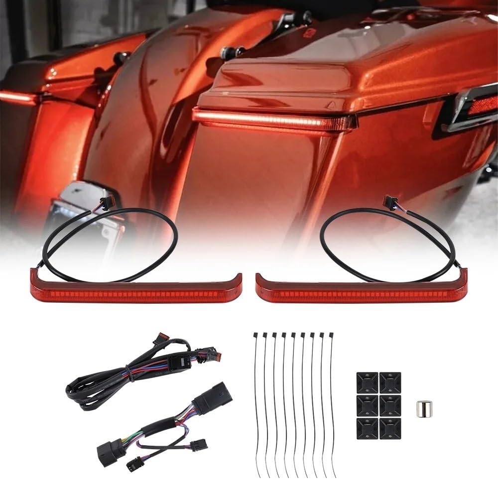 Moto Faros Freno Trasero​ Para Motocicleta, Luces LED Intermitentes