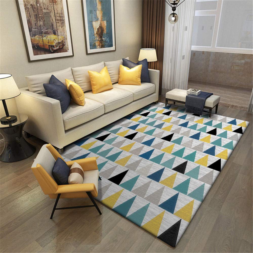 Tapis de zone durable pour sol de restaurant lavable et multicolore