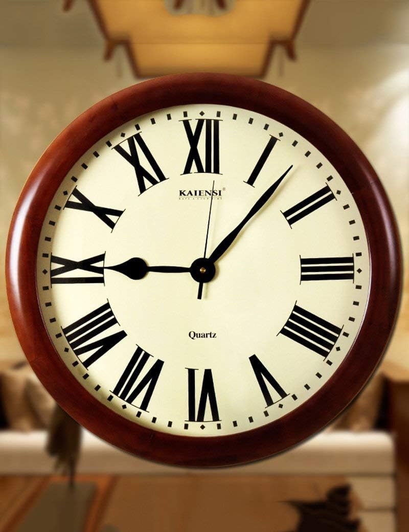 PX BellWall Clock Metal Accurate 20 Inches Mute Round