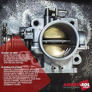 Ambro-Sol A469 Pulitore Corpi Farfallati, Eliminando Depositi e Impurità e Agendo Positivamente sul Gas di Scarico, Bomboletta in Banda Stagnata Riciclabile 400 ml