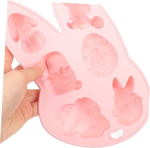 Miniatura 2 de Zerodeko Bandeja de hielo de postre de gel de sílice de molde de conejo 3pcs