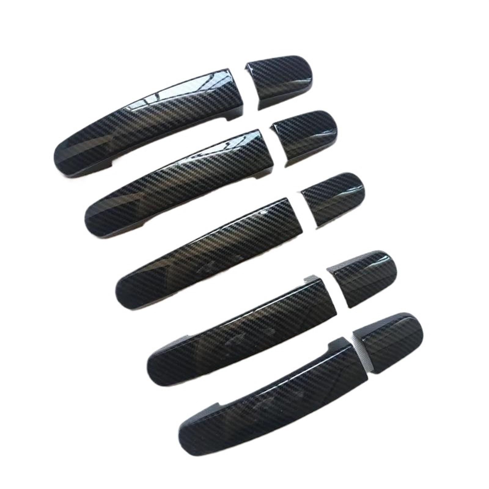 FEILIVCI Door Handle Cover Trim Plastic Imitation Carbon Fiber For F&ord For Transit Custom For Tourneo 2014 2015 2016 2017 2018 2019 2020(Carbon Fiber 5)