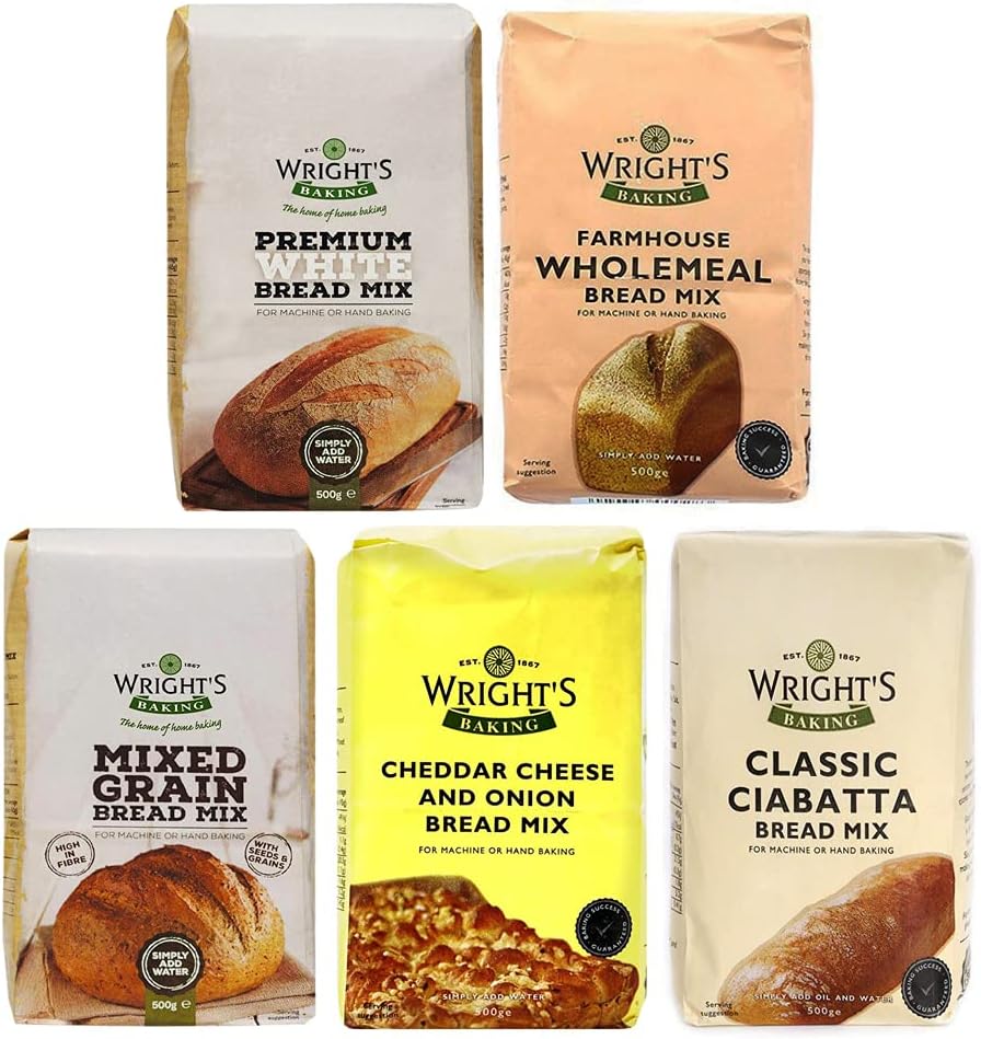 Buy Wright's Baking Bread Mix Selection Pack Premium White, Farmhouse