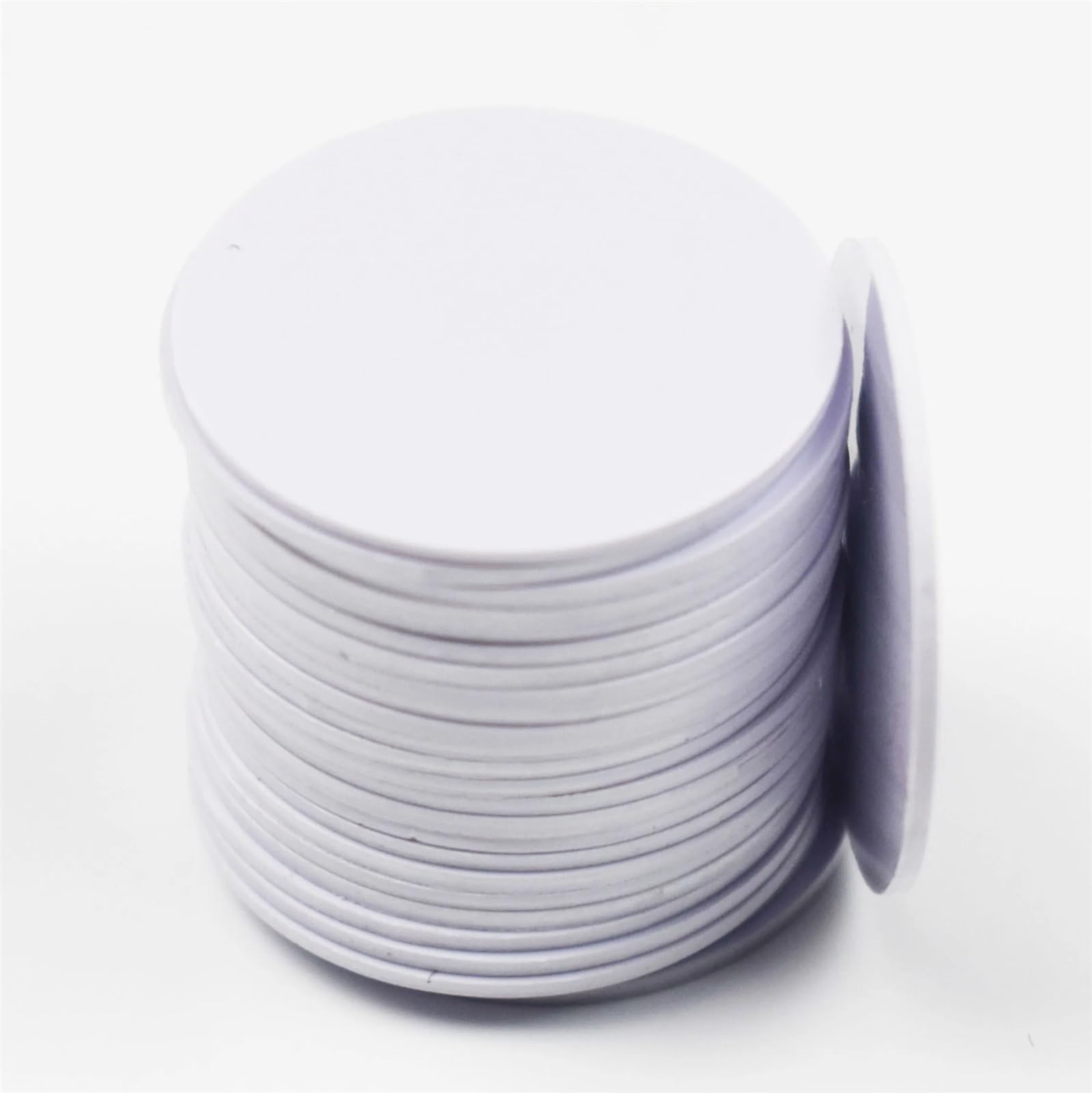 5/10 sztuk/partia EM4305 T5577 Duplicate RFID 125 Khz 25 mm PVC Clone Copy Rewritable Writable Coin Tag Card (10 szt.)
