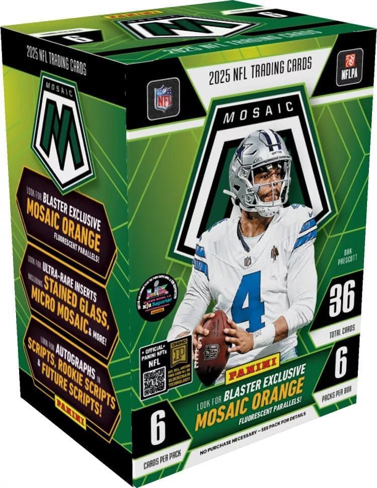 2025 Panini Mosaic Football BLASTER box (6 pks/bx)