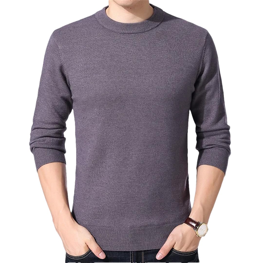 Inverno degli uomini di Spessore Girocollo Maglione Tinta unita Maglione Selvaggio Slim Dolcevita Caldo per Maschio Maglione A Maglia