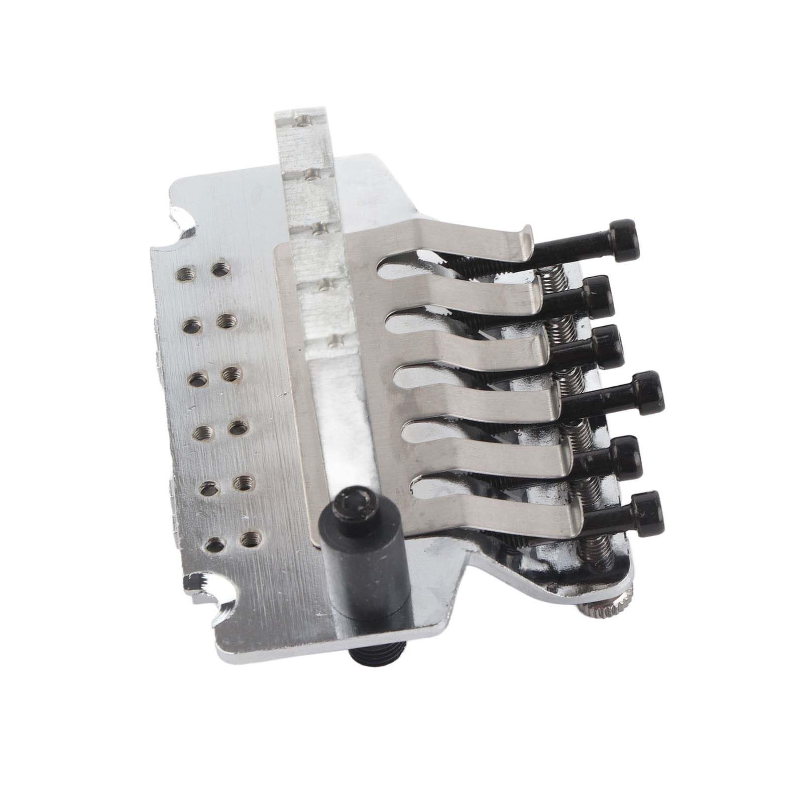 Ponte Tremolo Gold, Silver, Black Floyd Rose a Doppia Chiusura per Chitarra Elettrica - Vibrato per Prestazioni Migliorate (SILVER)