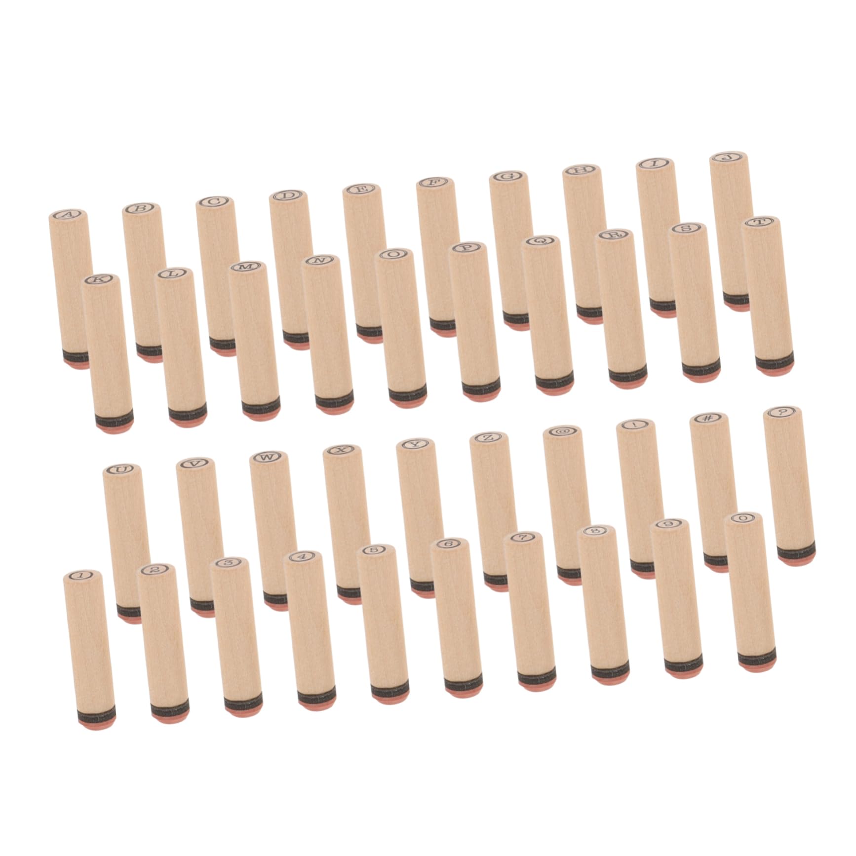NUOBESTY 5sätze Holzstempel Mit Buchstaben Und Zahlen Vielseitige Bastelstempel Für Scrapbooking Und Kartenherstellung Kreative Holzbuchstaben Für Persönliche Dekoration