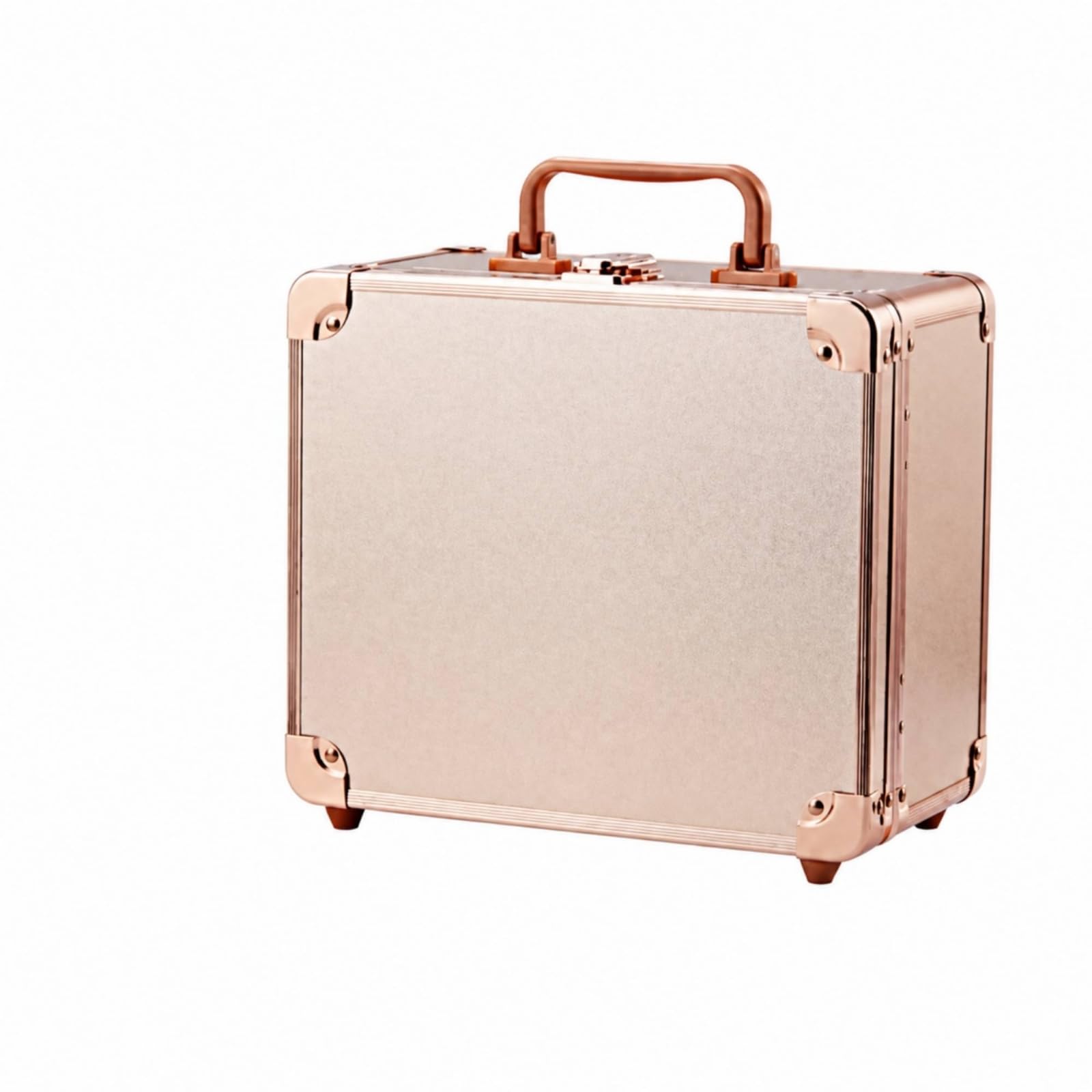 harayaa Mallte Maquillage | Modulable, Organisateur Cosmétiques Amovible, Portable, Boîte Rangement Cosmétique Séparateurs, Or Rose