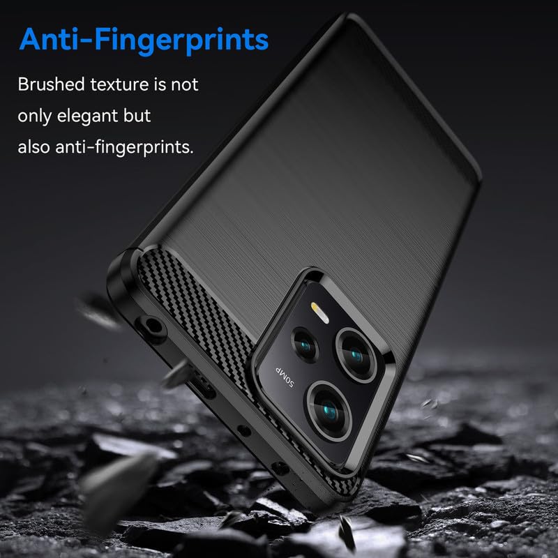 Image of Basic Case for Poco X5 Pro 5G / Mi Redmi Note 12 Pro 5G (Carbon Fibre Black)