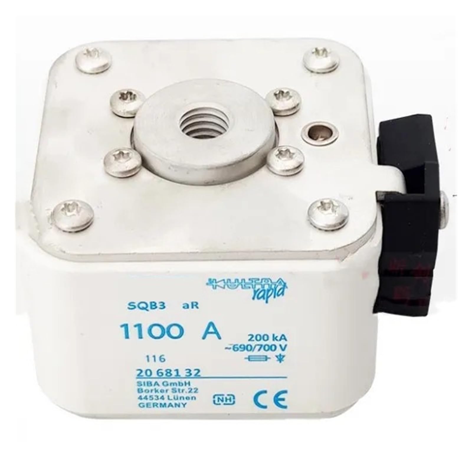 Peqyuacte 5V 1Pcs Fuses Sqb3 1250A 690/700V 200Ka 2068132 Sqb3 1100A 690/700V 2068132 Sqb3 1400A 1600A 690/700V 2068132(Sqb2 2068132 1100A)