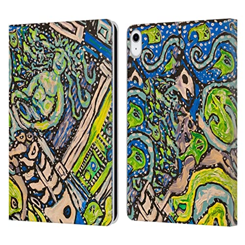 Coque iPad 10.9 cuir Mad Dog Art protège écran avec support vidéo