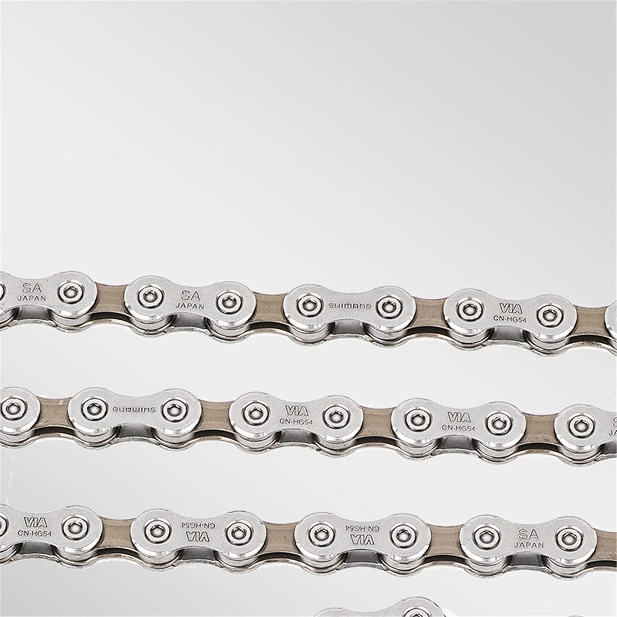 Chaînes de vélo Chaîne de vélo 10 vitesses 112/116 maillons Accessoires de chaîne de vélo de montagne à engrenages fixes pour la plupart des vélos pour vélo de route de montagne (Couleur : Argent, T