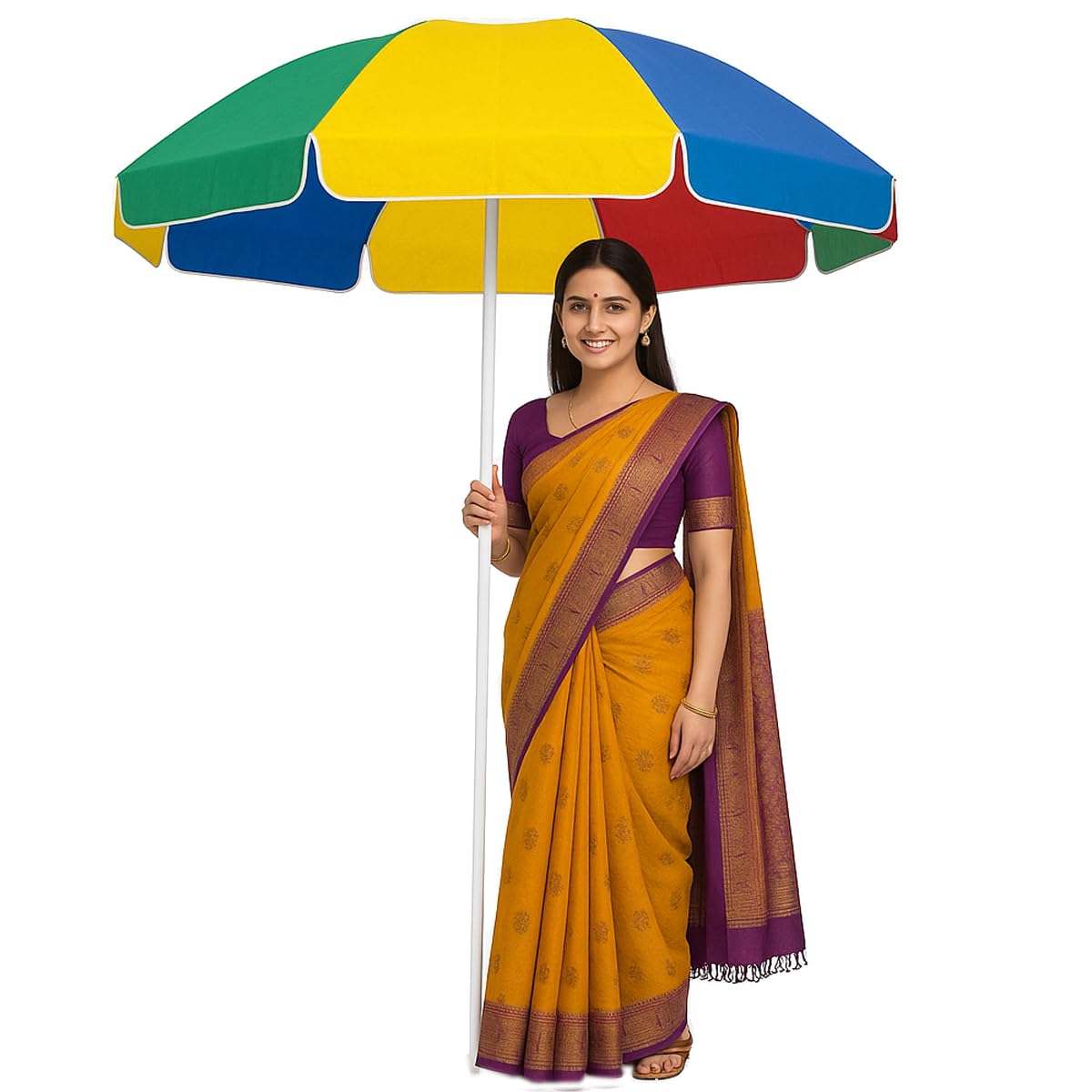 - Garden Umbrella without Stand 7ft Outdoor Big Size Canopy Patio Umbrella