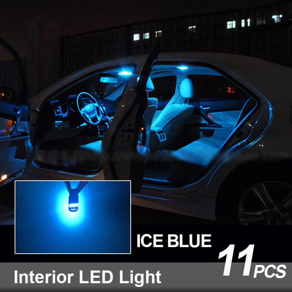 11 lampadine Bianco Canbus Interior LED Car Map Kit di Luce di Lettura, perCadillac CTS 2003 2004 2005 2006 2007 Lampada Targa