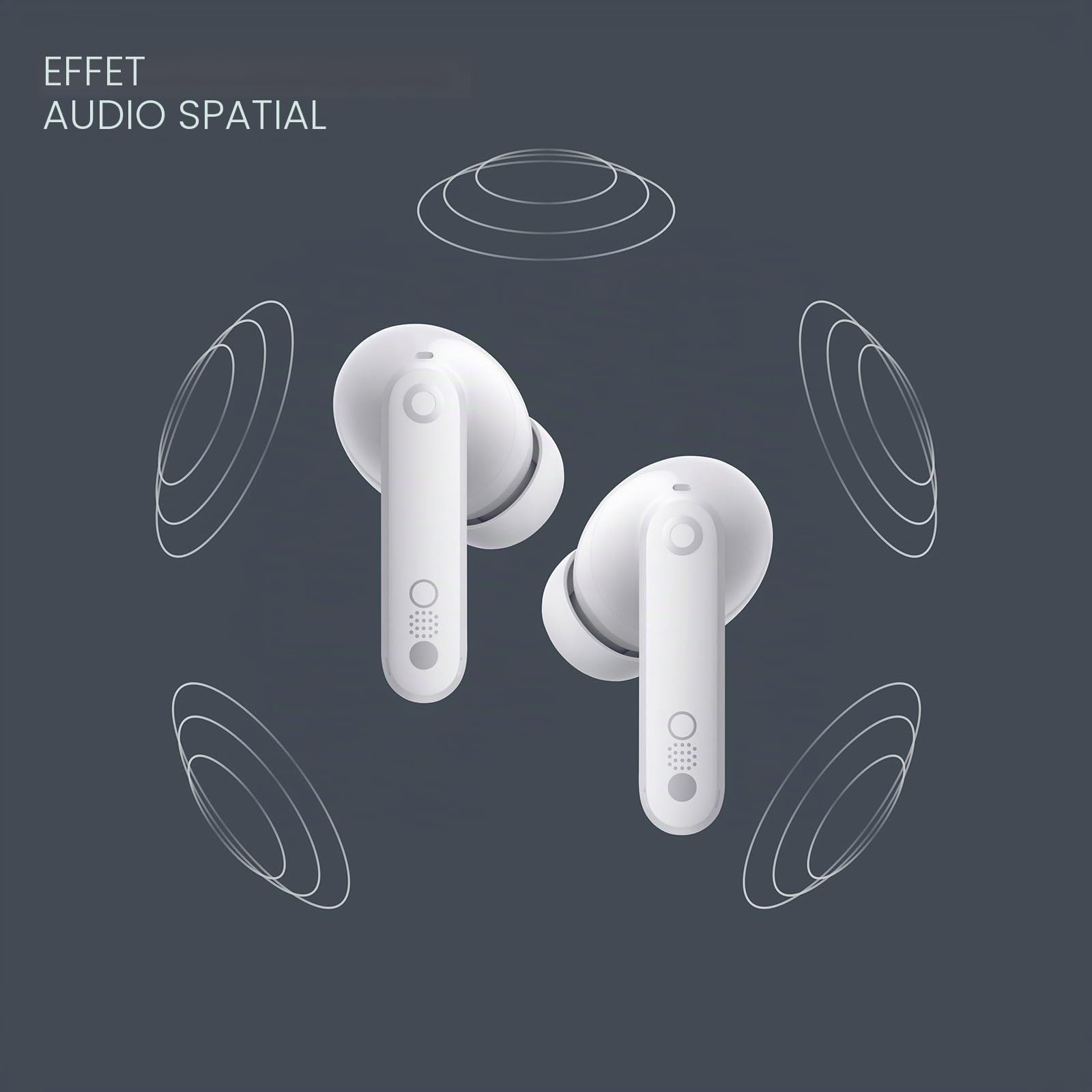 CMF Buds Pro 2 - Écouteurs sans fil, audio haute résolution avec LDAC, écouteurs hybrides avec réduction de bruit de 50 dB, technologie ultra bass, Bluetooth 5.3, temps de lecture 43 heures