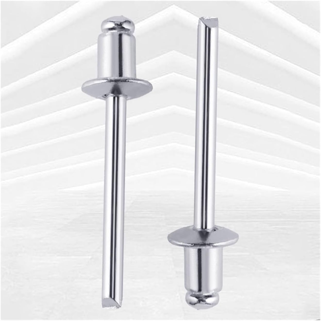 Rivetti ciechi a strappo, 50 rivetti ciechi cavi in ​​alluminio a testa tonda piatta 2.4-4.8mm x 6mm for accessori fai da te(4.8mm)