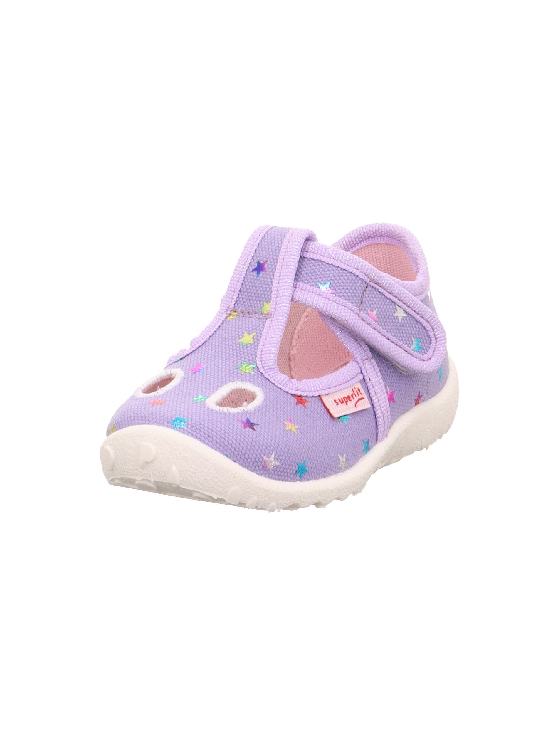 Superfit Girls Spotty Slippers, Purple Multicoloured 8510, 6 UK Child