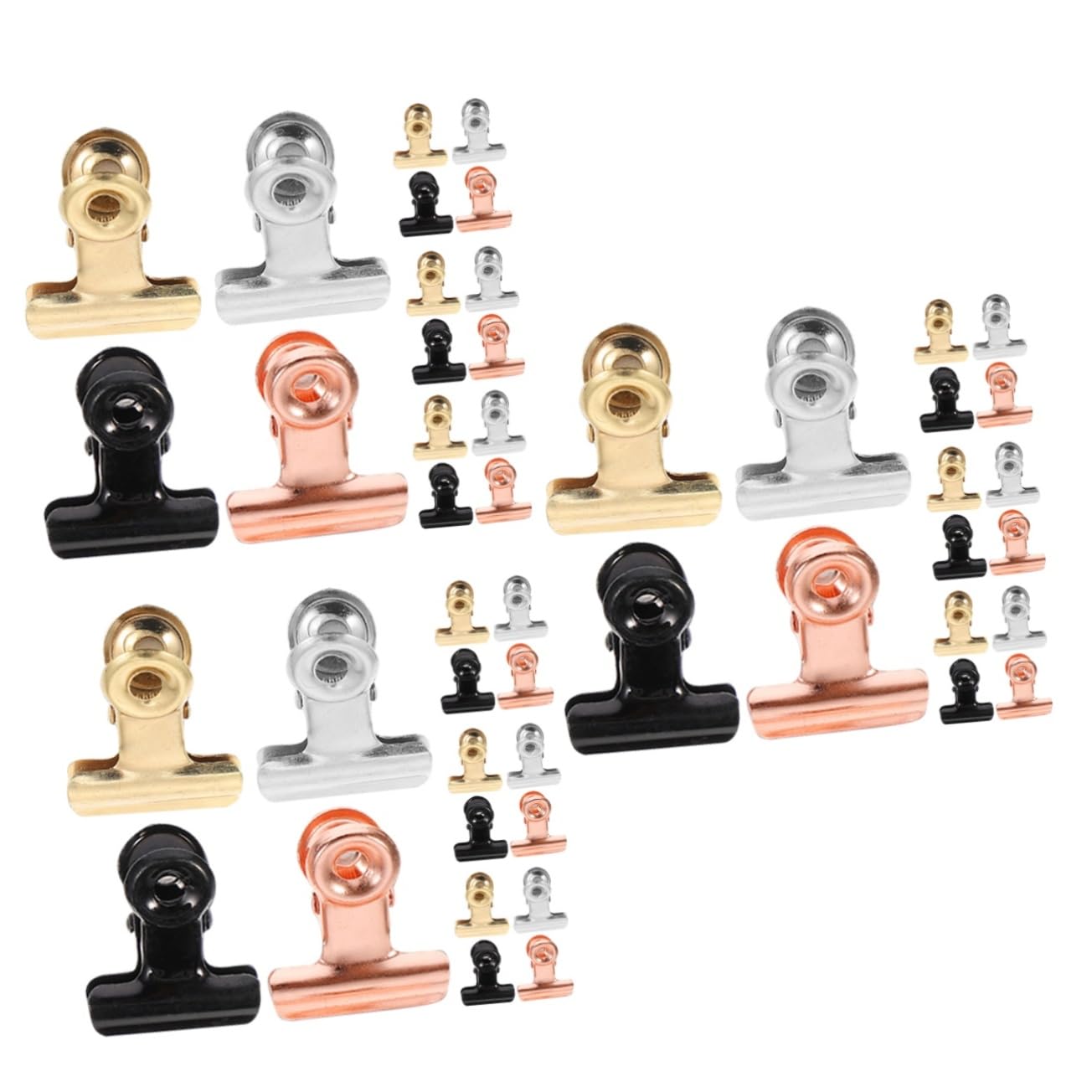 HOMSFOU 3 Sätze Magnetischer Kleiner Clip Kleine Fotoklammern Magnetische Heftklammern Magnetische Seitenclips Magnetische Fotoclips Mini-fotoclips Edelstahl 20 Stück * 3