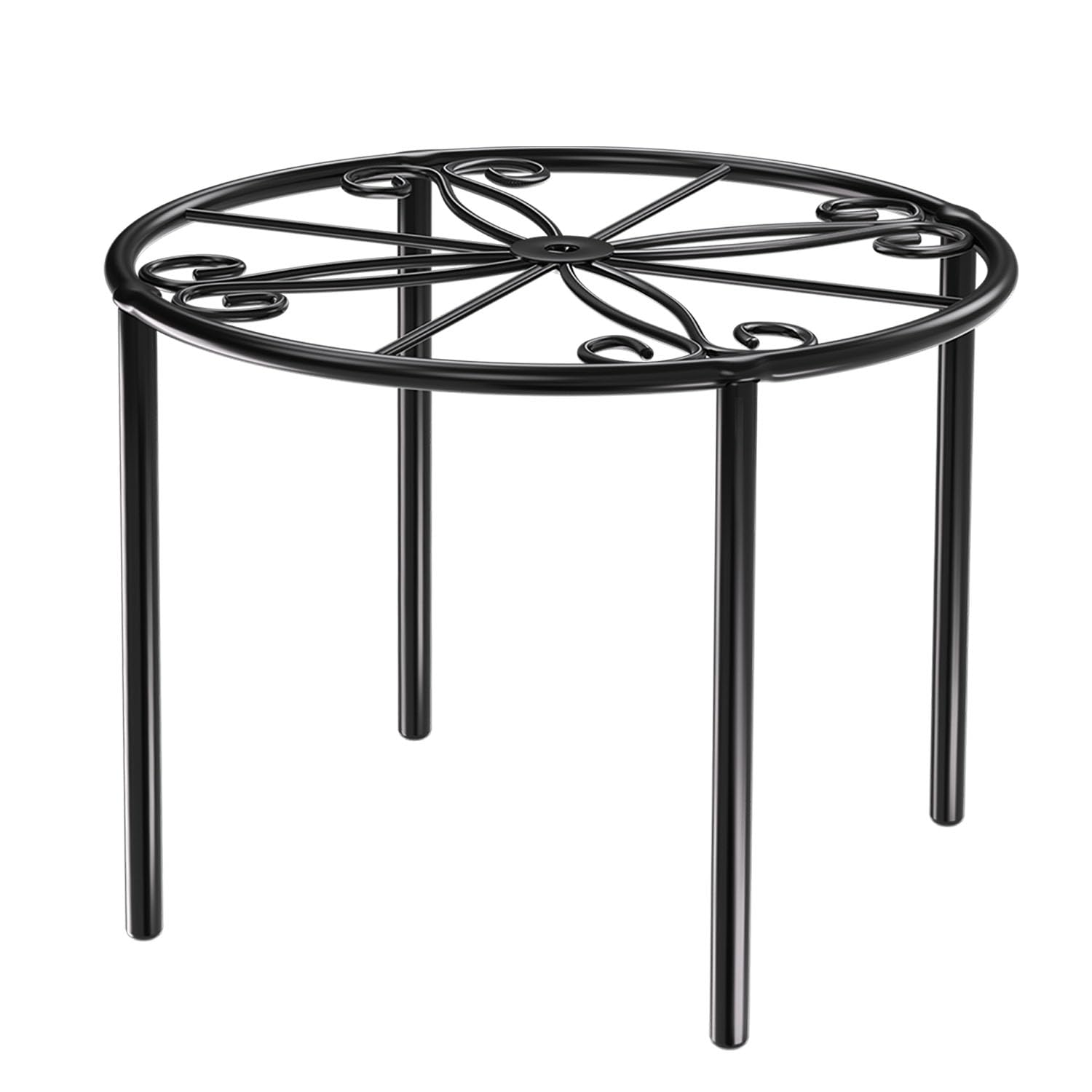 Josmimic Pflanzenständer 1-Pack 26cm/10.2'' Metall-Blumenständer Pflanzenregal Blumengestell Blumentopfständer für Wohnzimmer, Schlafzimmer, Balkon und Garten Garten