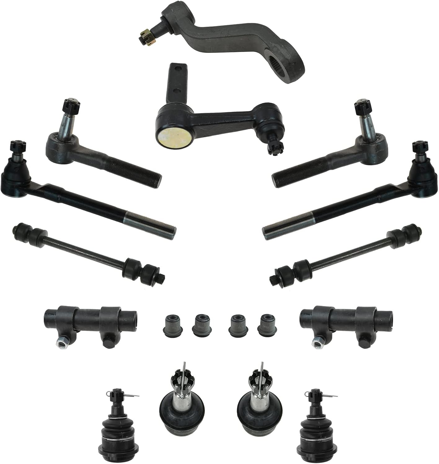TRQ Front Steering & Suspension Kit Compatible with 1994-1999 Dodge Ram 1500