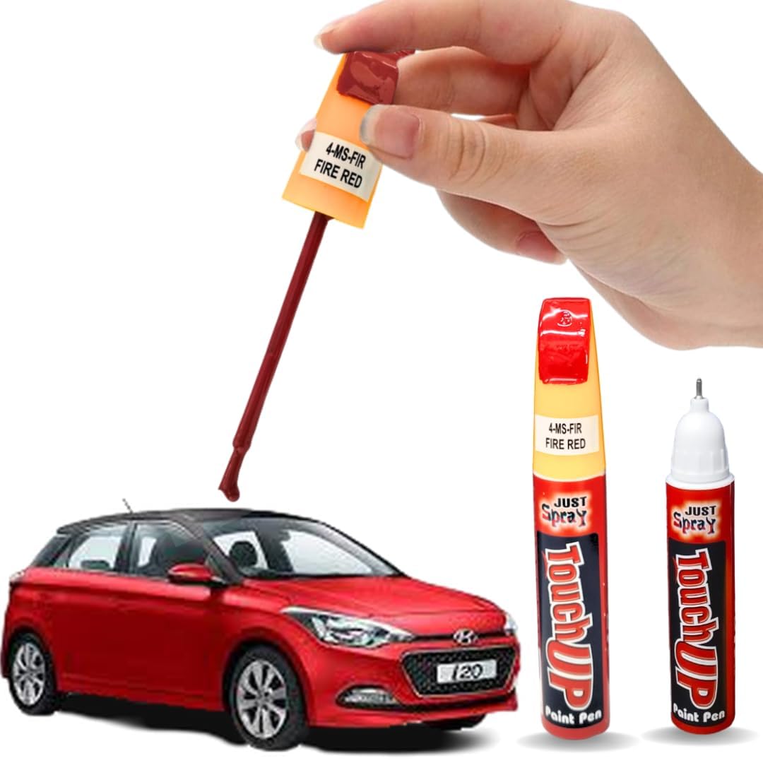 Just Spray Fire Red Color Car Scratch Remover | Touch Up Paint Pen for Car | Special-Purpose for Maruti Car | Touch Up Pen | Automotive Scratch Repair Quick Dry | 15ml (Maruti Fire Red)-picture-42