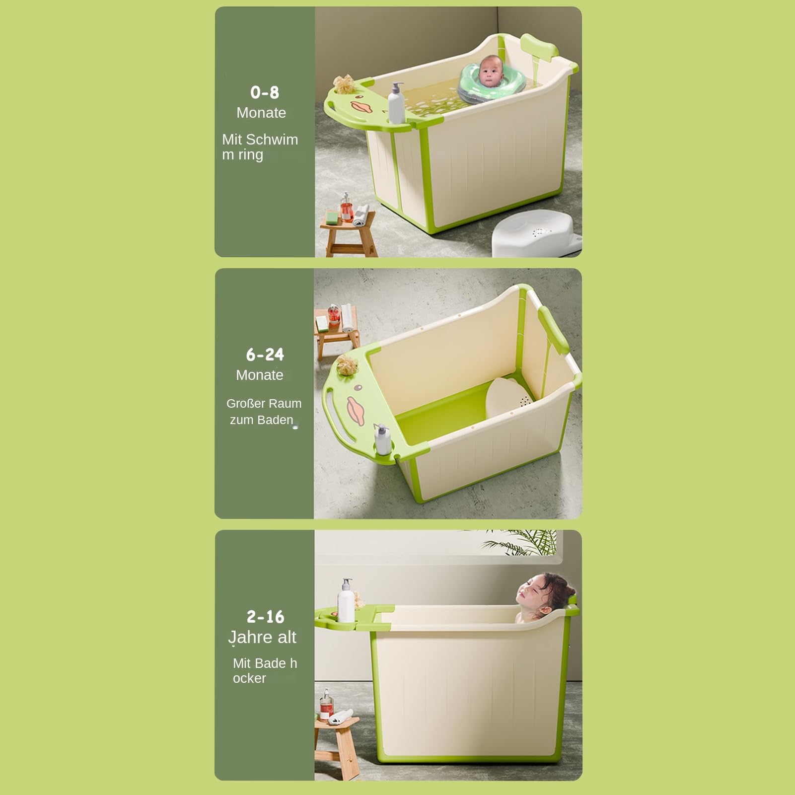 Vasca Da Bagno Per Pieghevole Piscina Pieghevole Per Bambini Facile Da | Supporto Per Il Bagno Da Viaggio Per Casa Dormitorio Appartamento Vacanze Bagno