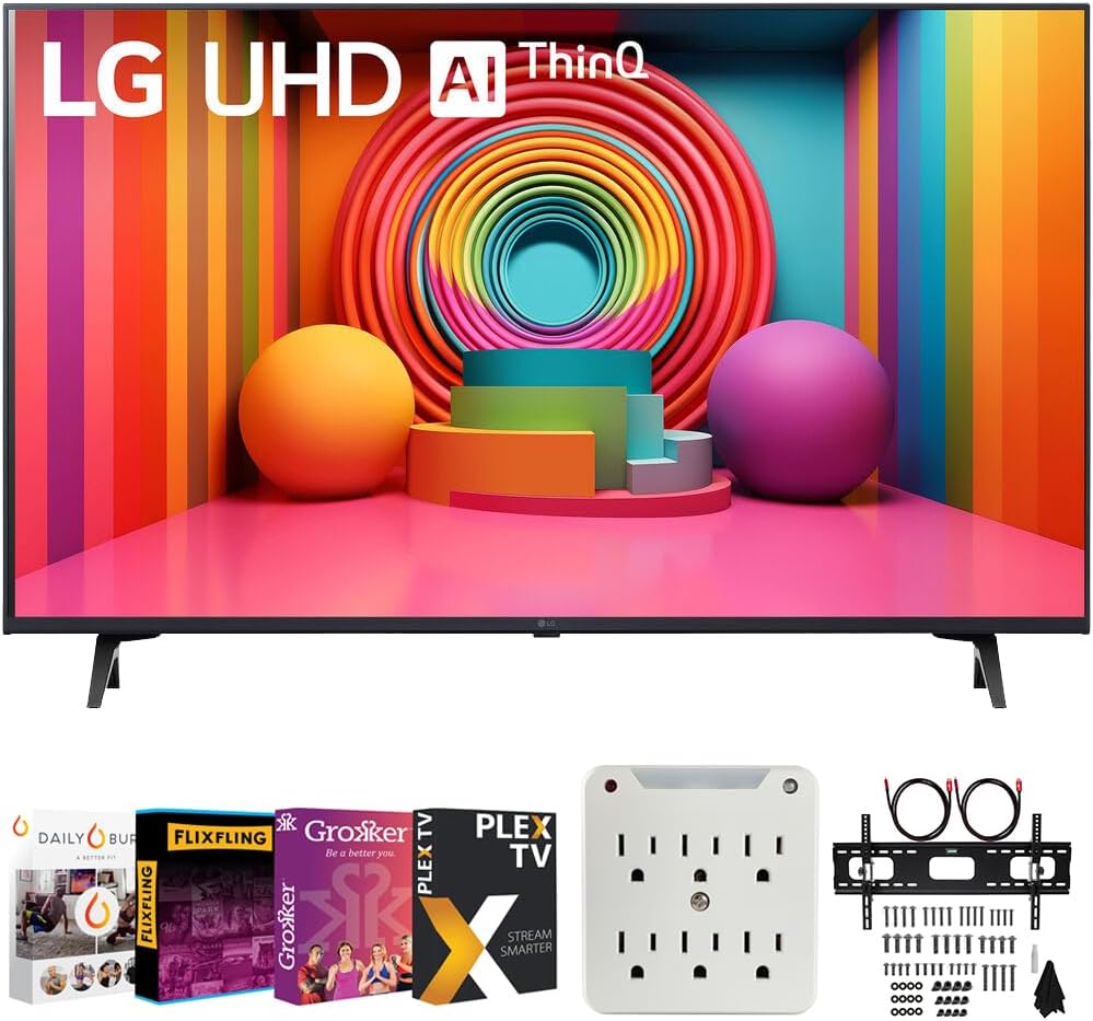 LG75 inch UT75 Series LED Smart TV 4K (2024) with Movies Streaming Pack