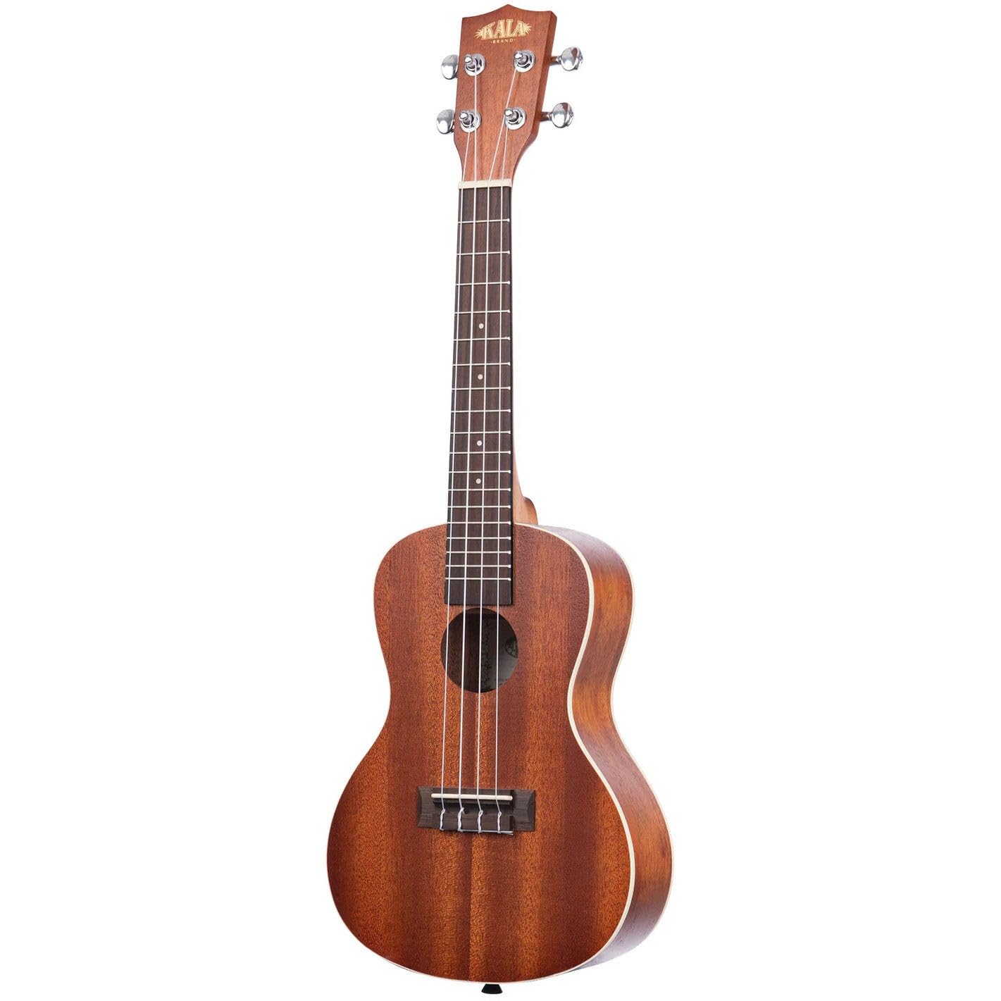 Kala - KA-C - Ukulele concerto Satin Mahogany per Bambini Adulti e Principianti Scuola Media Mogano satinato per Musicisti Esperti/Nuovi, Custodia Inclusa, strumenti a corda per bambini, Satinato
