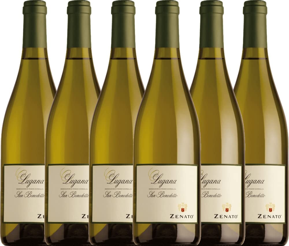San Benedetto Lugana DOC von Zenato - Weißwein 6 x 0,75l VINELLO - 6er - Weinpaket inkl. kostenlosem VINELLO.weinausgießer
