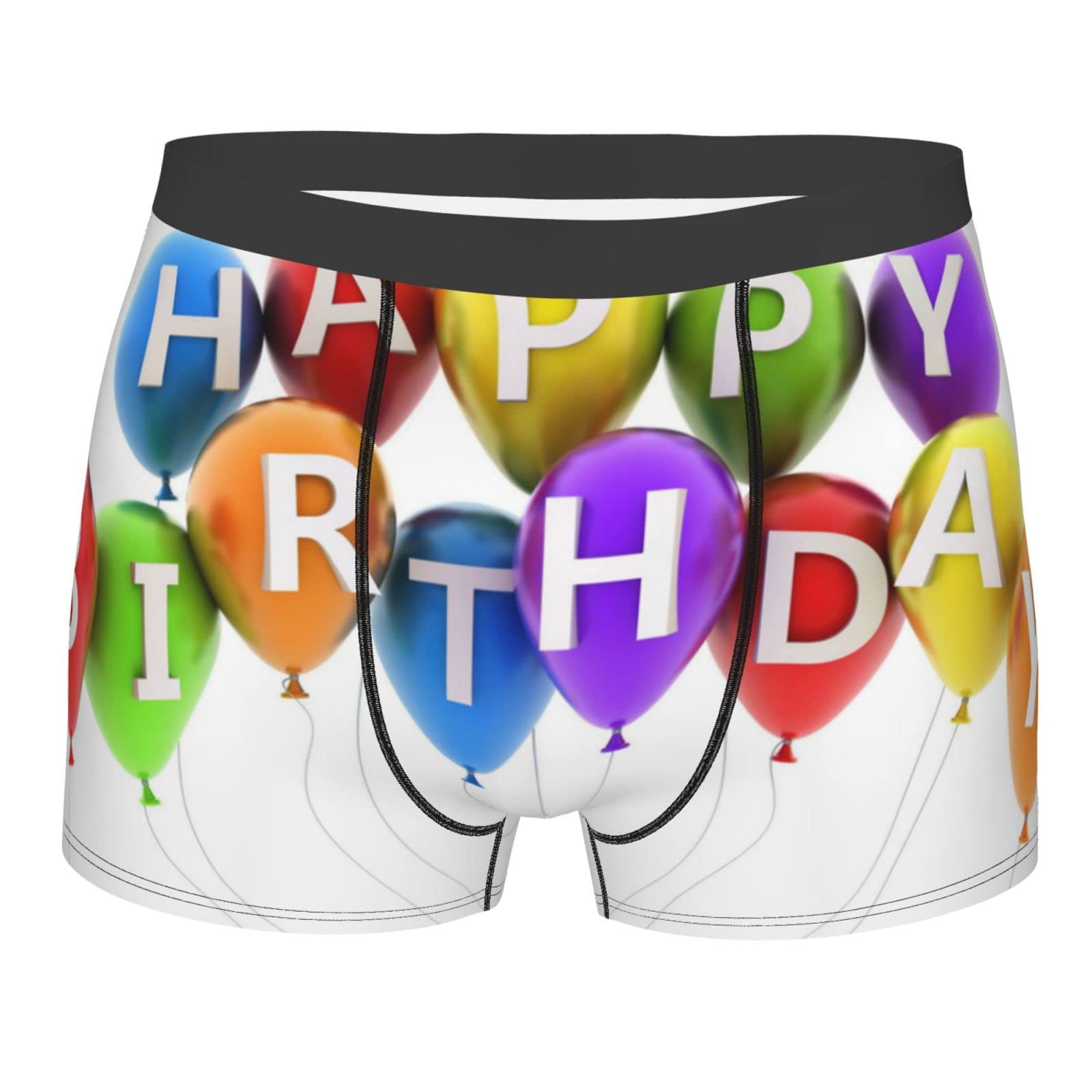 Smazdfxx Men's As Pic Happy Birthday Soft Stretch Wide Waistband Underwear