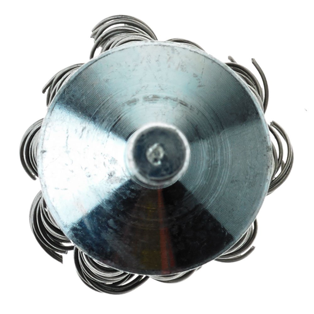 Mercer Industries 181020B - 1" x 1/4" Shank Knot End Brushes, .020 Stainless Steel Wire (20 pack)