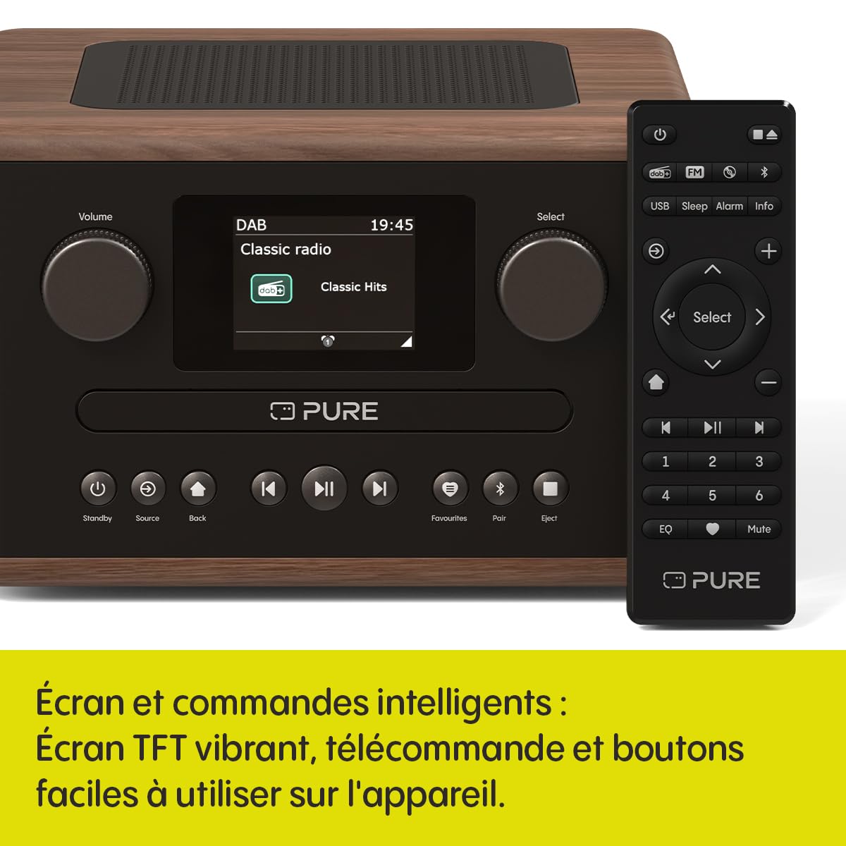 RADIO C/CD DAB+ BT CLASSIC C-D4 COFFEE BROWN/WALNU