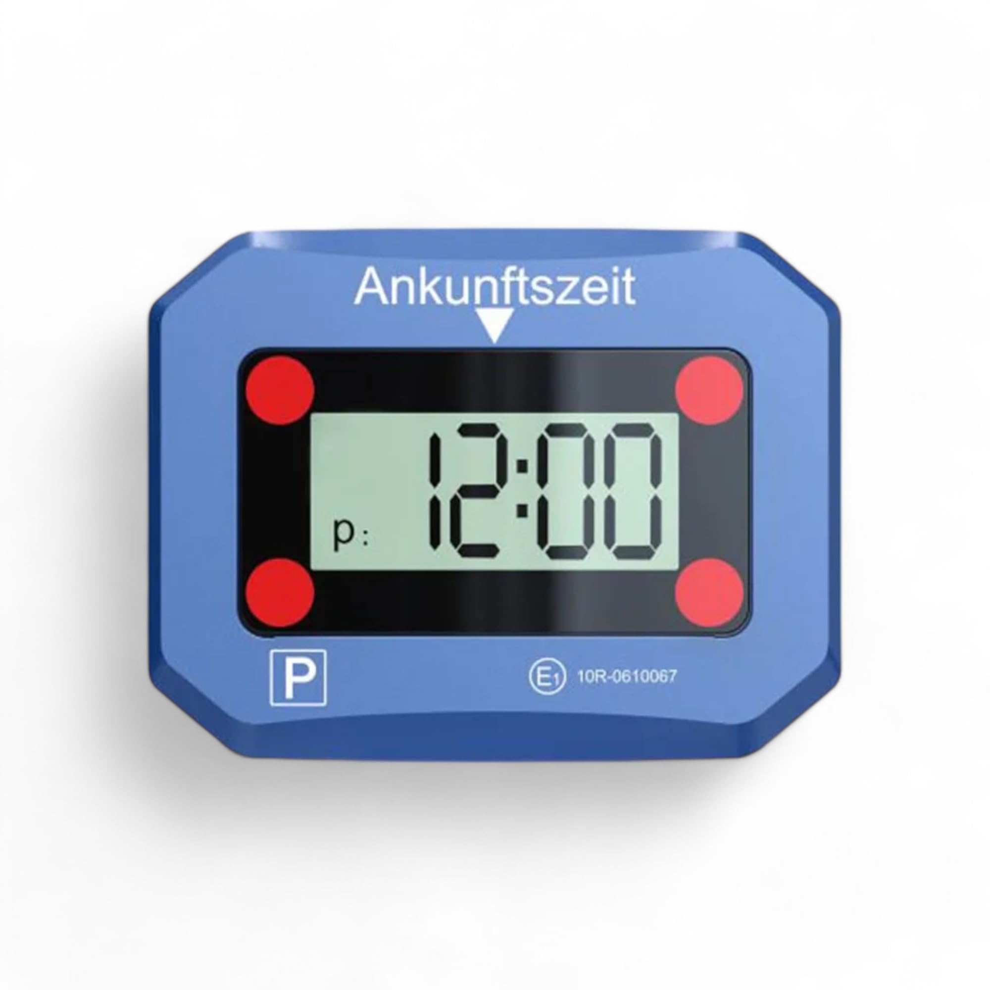 SUPERIUSElectronic Parking Disc, Automatic Parking Disc, Electric with Approval from the Federal Motor Transport Authority, Digital Parking Meter with 2 Displays and Many Functions, Durable and