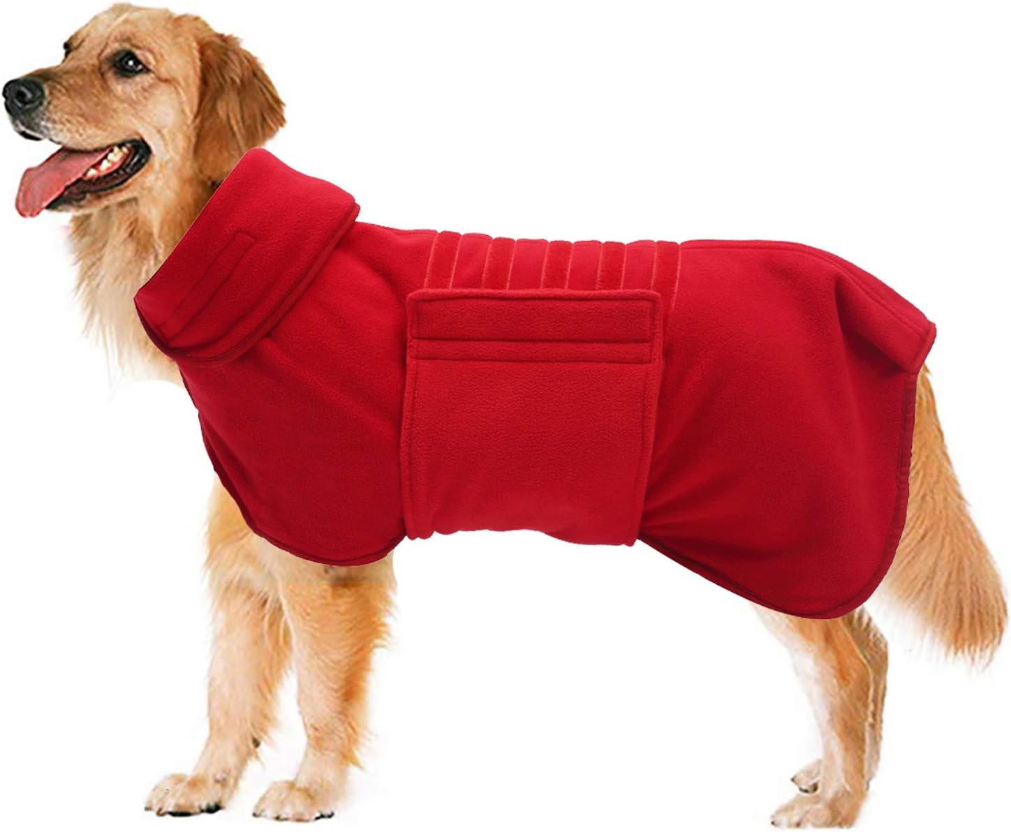 Ctomche Fleece Dog Coat Jacket Reflective for Cold Weather，Reflective Dog Winter Coat Sport Vest Jackets Snowsuit，Windproof Warm Fleece…