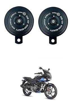 Znee Smart Motorcycle Horn Loud Sound Waterproof 12V 110DB (Set of 2) for Bajaj Pulsar 220 F
