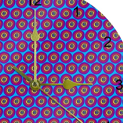 Horloge murale silencieuse violette sans tic-tac 25 cm avec chiffres - 3