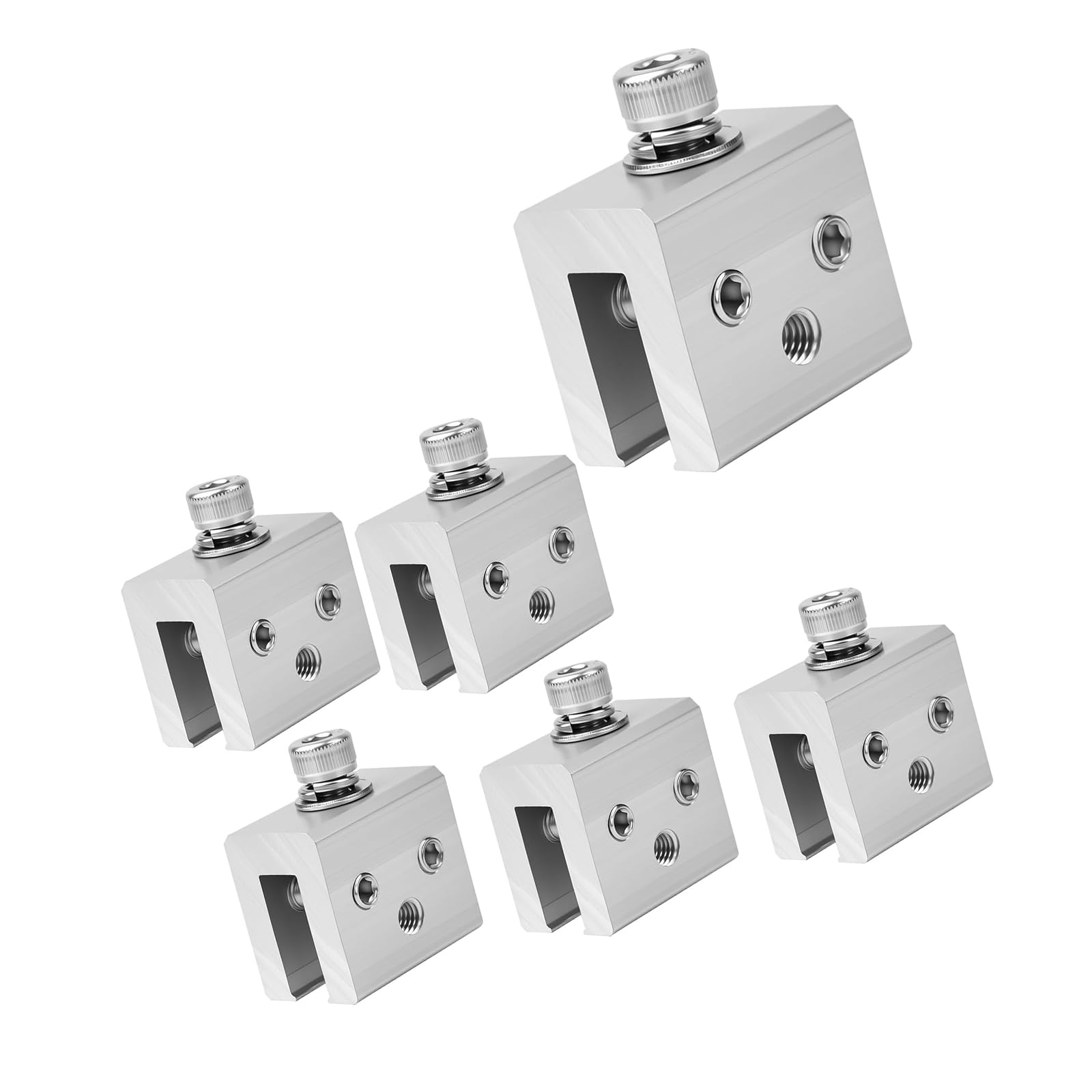 Fixer panneau solaire en acier inoxydable sans risque avec 6 pinces stables
