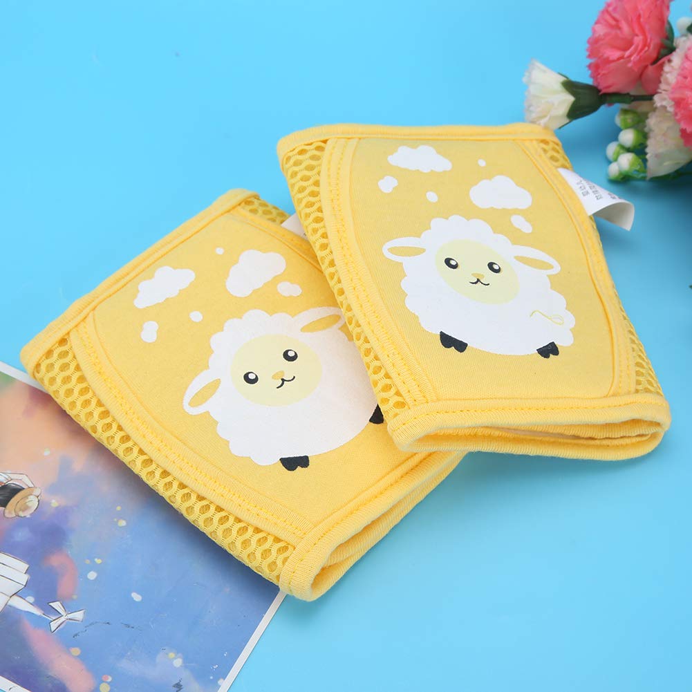 Rodilleras para bebés para gatear, cómodas y suaves protecciones para piernas Accesorios para niños pequeños (Amarillo)